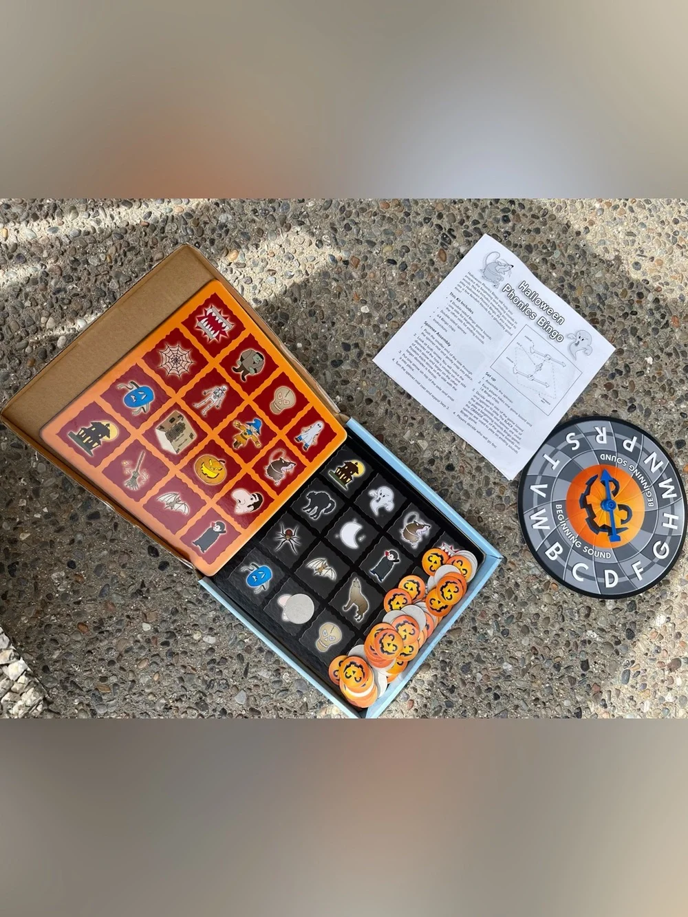 Halloween Crafts and Phonics Bingo for Kids Party Activities Leisure Fall Autumn
